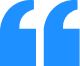 Blue quotation marks on black background.